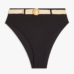 WeWoreWhat Emily Bikini Bottoms Belted NWT $95